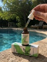 kushiva cannabis leaf extract oil 30ml mint dropper lifestyle 04