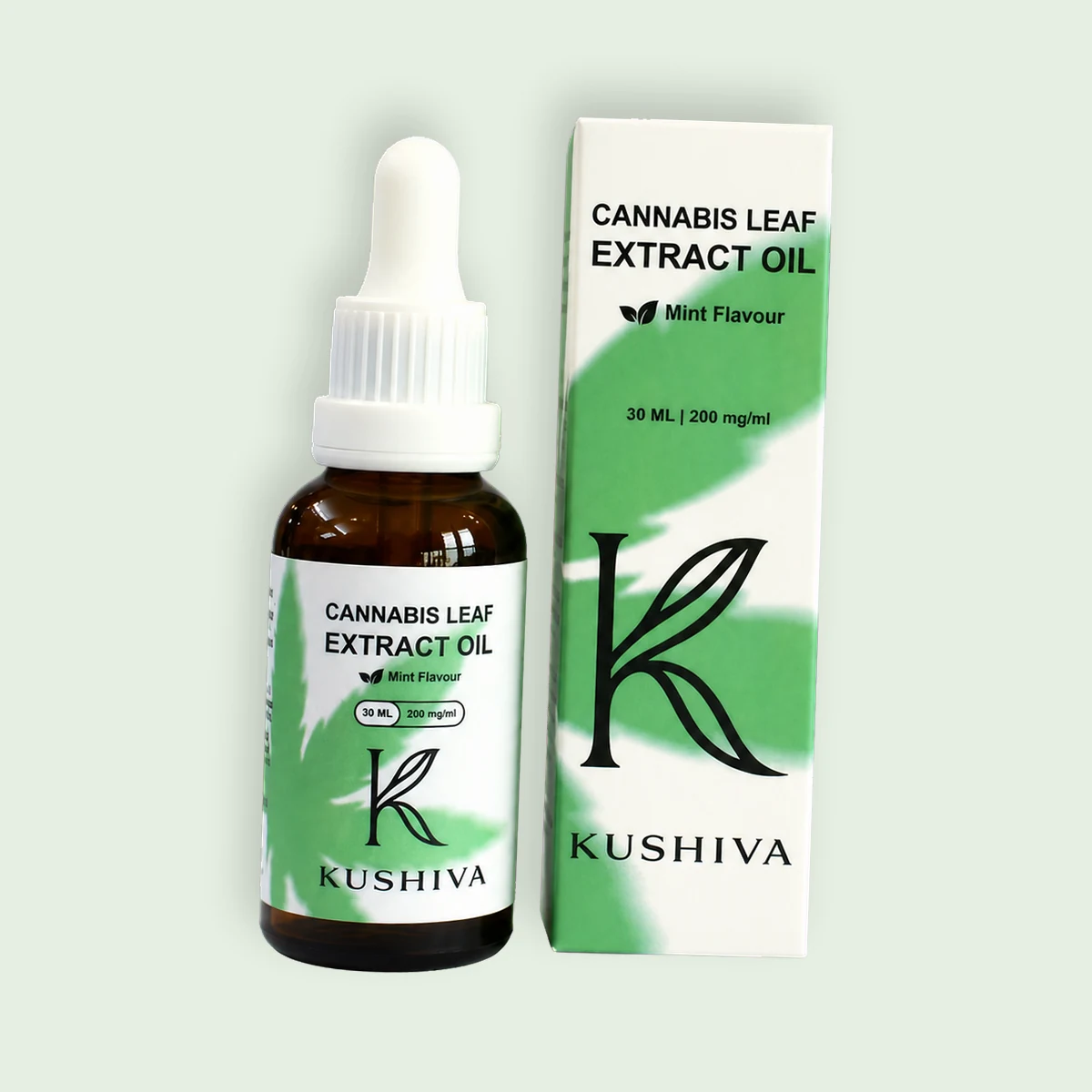 Kushiva cannabis leaf extract oil 30 ml packaging