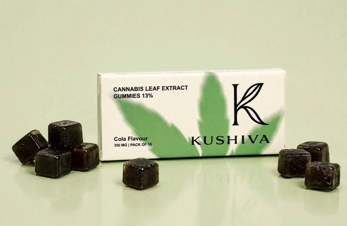 kushiva cola cannabis leaf extract gummies 13 percent product with gummies 01